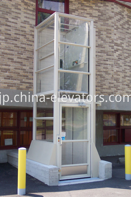 Stationary Vertical Wheelchair Lifts with shaft